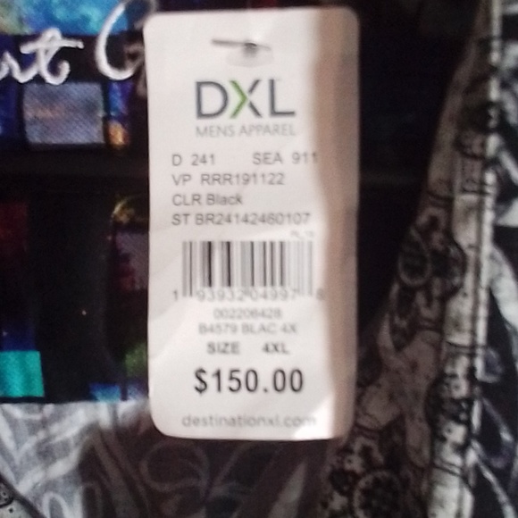 4XL Robert Graham long sleeve dress shirt - Picture 3 of 8